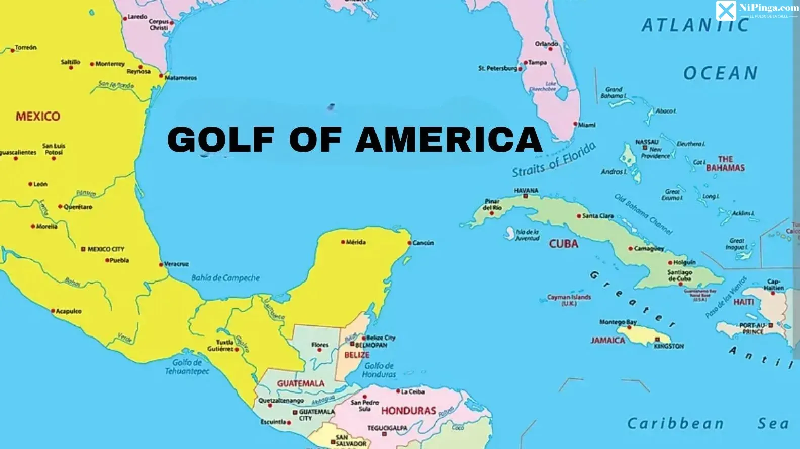 ¡Ño, Google y el Golfo! ¡El nuevo mapa!