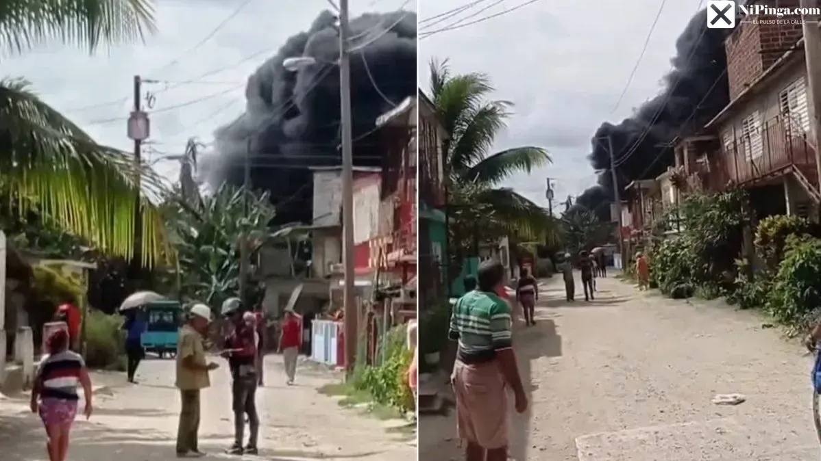 ¡Candela en Holguín! Derrame de petróleo prende fuego al barrio