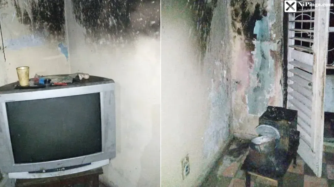 ¡Se quemó el apartamento por culpa de un apagón!