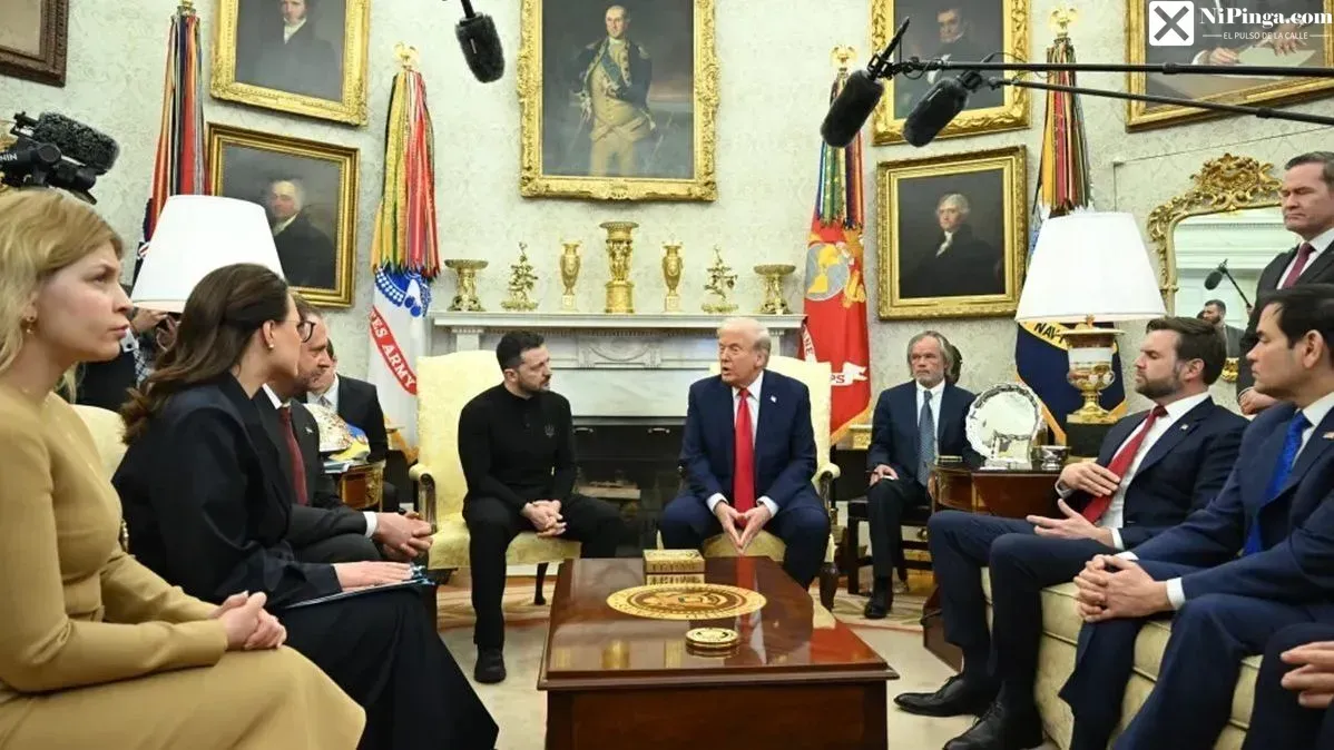 ¡Trump y Zelensky, ¡qué talla!… y Putin mirando desde la esquina!