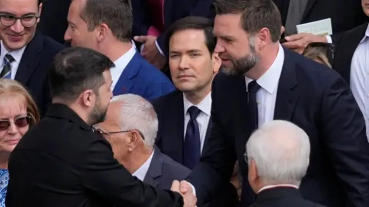 ¡Vance y Rubio con Zelensky en Roma!